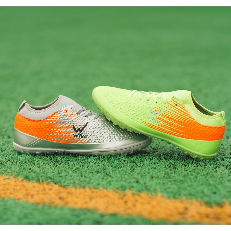 Giày Bóng Đá Nam Wika Flash Sân Cỏ Nhân Tạo Chính Hãng Chất Da Chống Bong Mềm Dẻo Khi Đi Không Đau Ôm Chân Bảo Vệ Gót