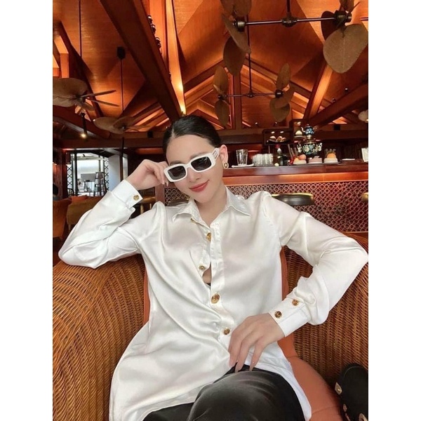 [Mã FAMARAL1 giảm 10K đơn 50K] ÁO SƠ MI LỤA KHUY ĐỒNG | BigBuy360 - bigbuy360.vn