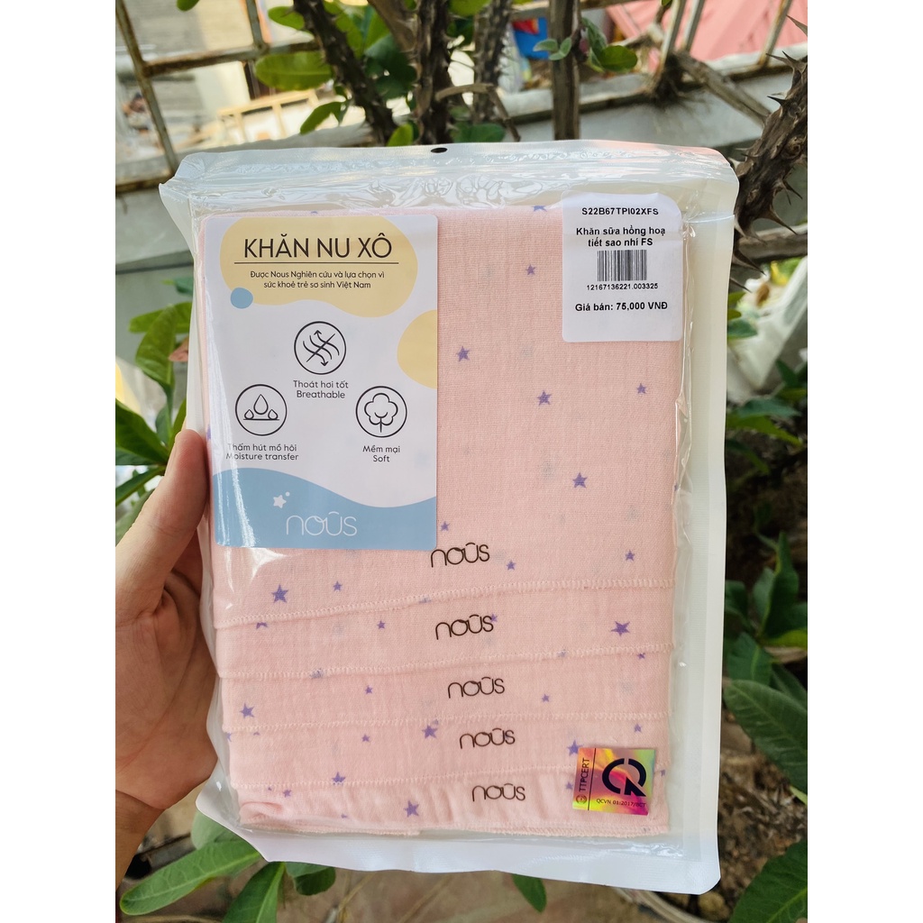 Yếm/Khăn sữa vải xô cho bé in họa tiết cao cấp Nous - Onesize