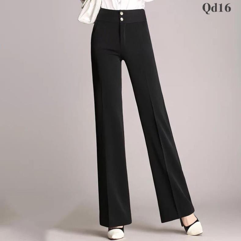 Quần vải ống suông công sở mềm, lên dáng đẹp thanh lịch có size to, bigsize | BigBuy360 - bigbuy360.vn