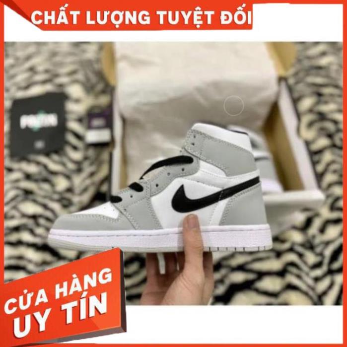 Giày thể thao JD 1 cao cổ xám trắng đen 💦SALE SỐC🌺, Giày air jordan 1 xám cao móc đen nam nữ mới nhất full box bill | BigBuy360 - bigbuy360.vn