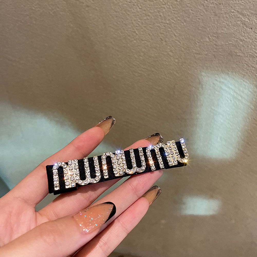 Kẹp tóc / Cài tóc đính đá và ngọc trai phong cách Hàn Quốc cổ điển chống trượt dành cho nữ