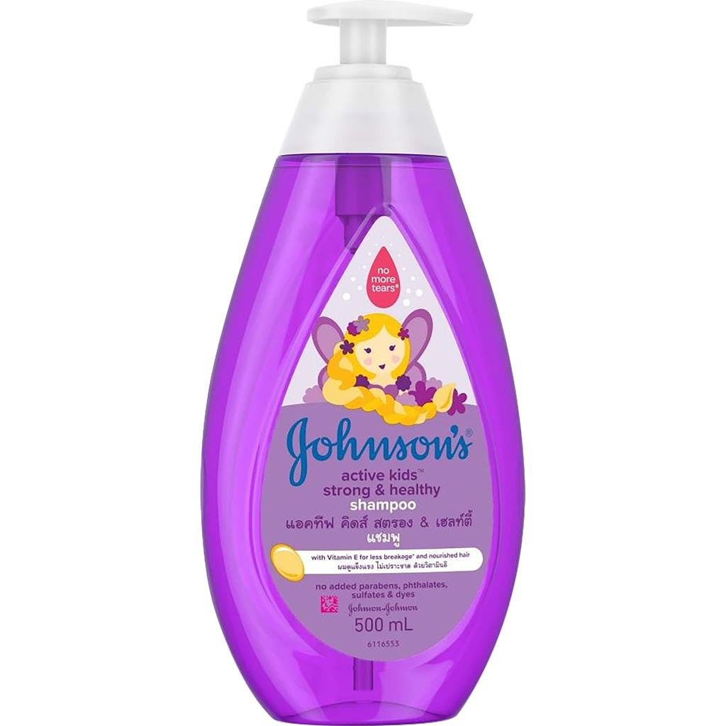 Sữa tắm / Dầu gội Johnson ‘s Baby óng mượt bé gái và thơm mát năng động 500ml