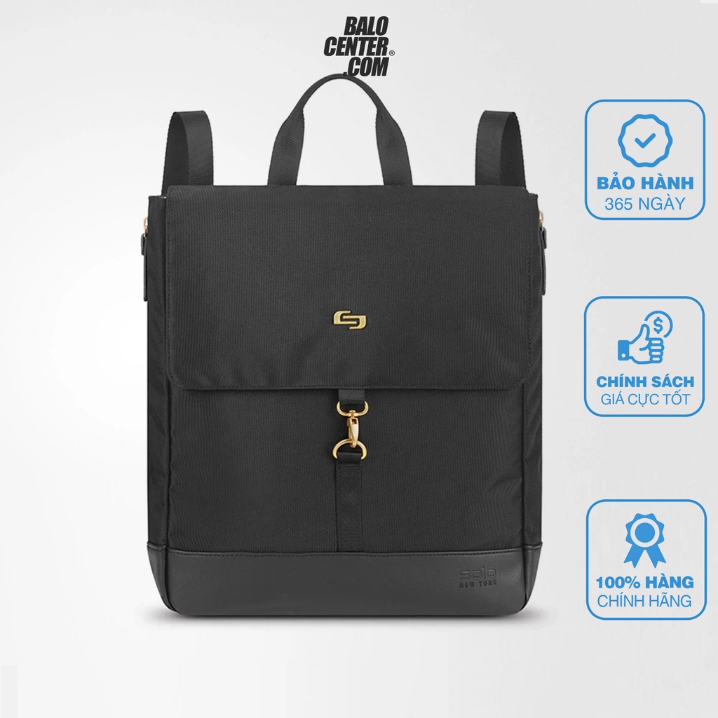Balo thời trang, balo nữ Solo Austin Hybrid 13.3&quot; Đen (EXE803-4) vừa túi xách vừa mang balo BALOCENTER