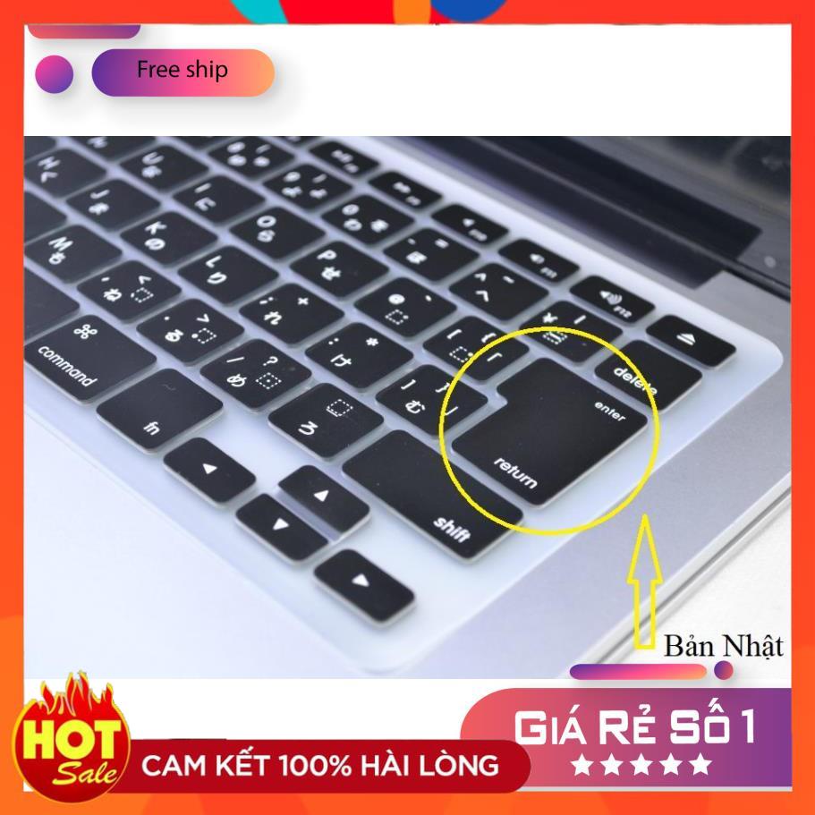 [BH 12 tháng - 1 đổi 1] Phủ bàn phím Silicon tiếng Hàn cho Macbook bản Quốc Tế