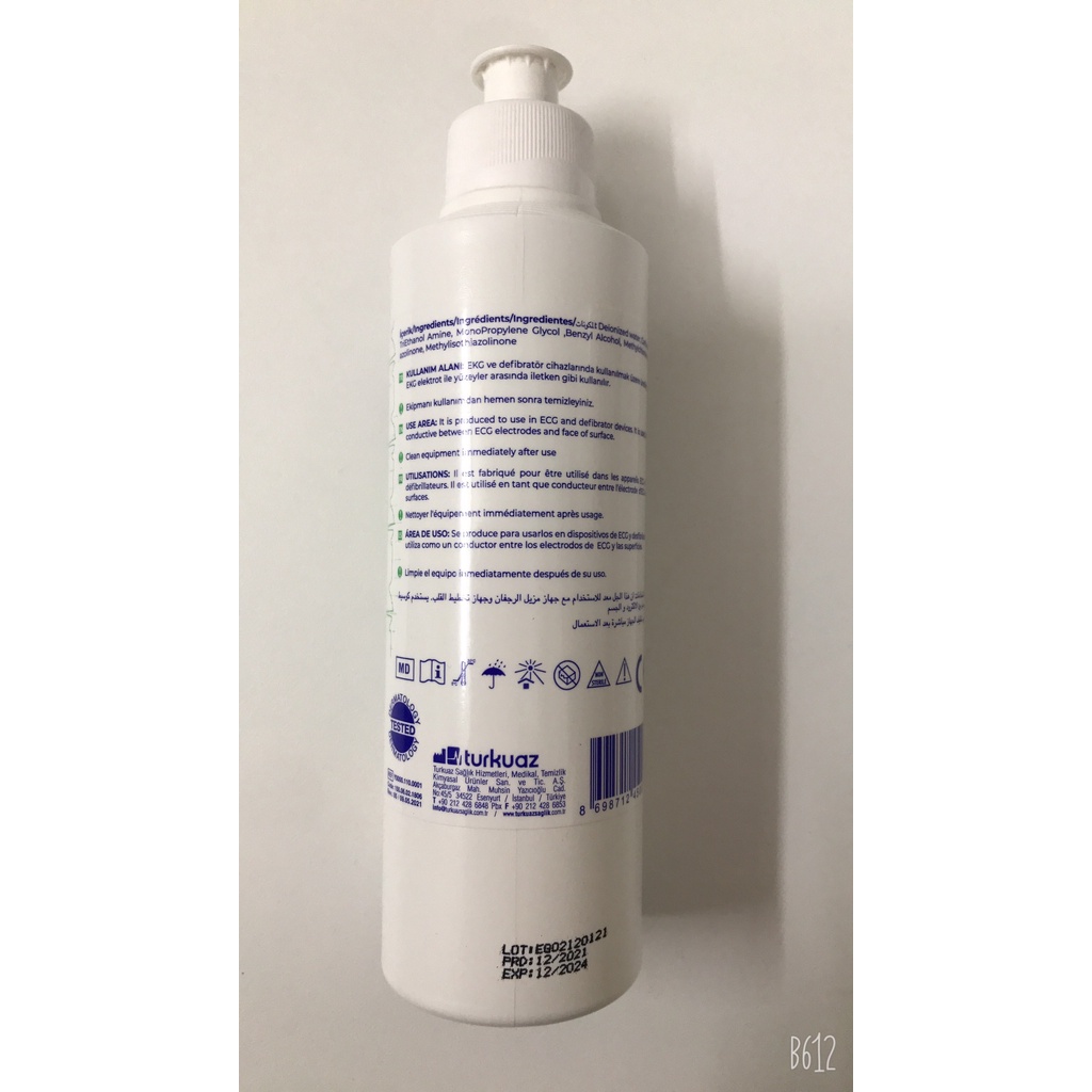 Gel siêu âm KONIX ECG Gel Chai 250ML VT0653 - Gel đo tim thai, gel lạnh triệt lông tại nhà, gel đo điện tim - Chính hãng