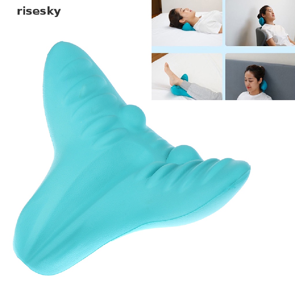 [risesky] Thiết Bị Kéo Căng Cổ Và Vai Thư Giãn Cho Cột Sống Chiropractic ♨Trên đó