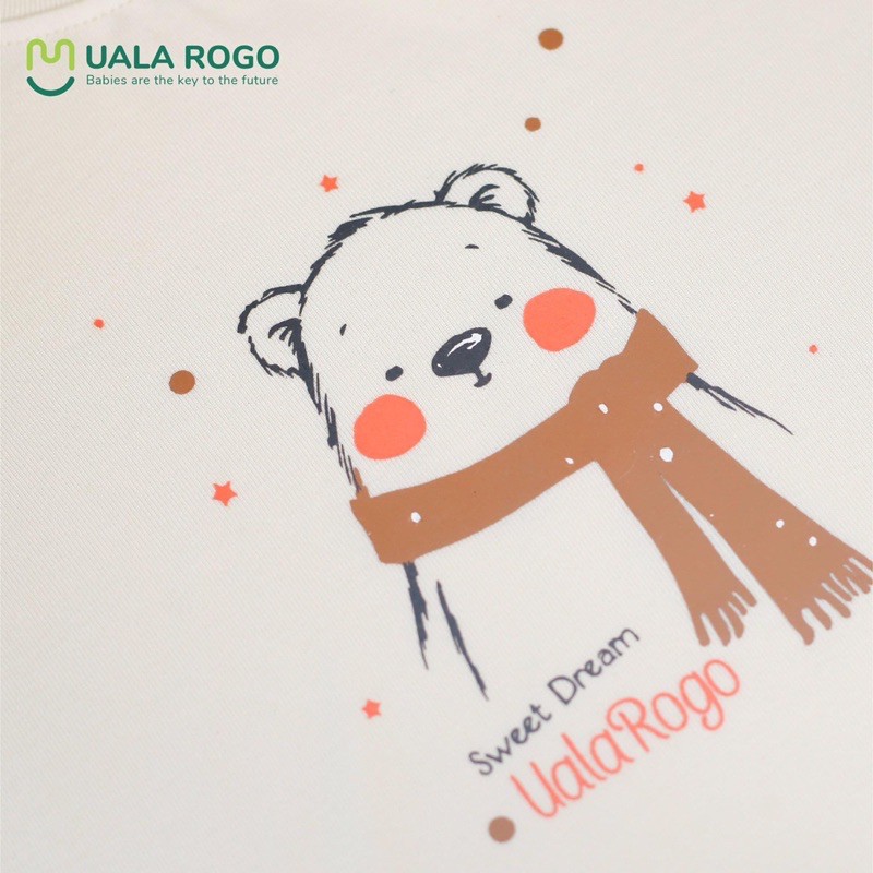 UALAROGO BỘ DÀI TAY CHUI ĐẦU HÌNH GẤU PETIT UR2207