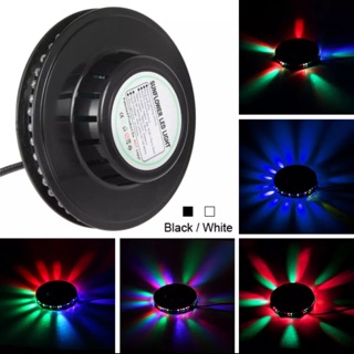 Đèn led đĩa ánh sáng xoay 360 độ nhiều màu
