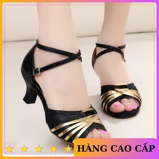 [ HÀNG LOẠI 1 ] Giày cao gót hở mũi màu đen 5cm