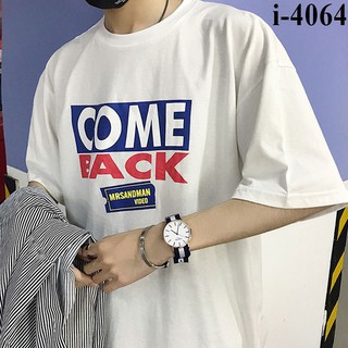 Áo thun nữ form rộng tay lỡ in chữ come back - 55kg -75kg - chuyên áo thun giá rẻ
