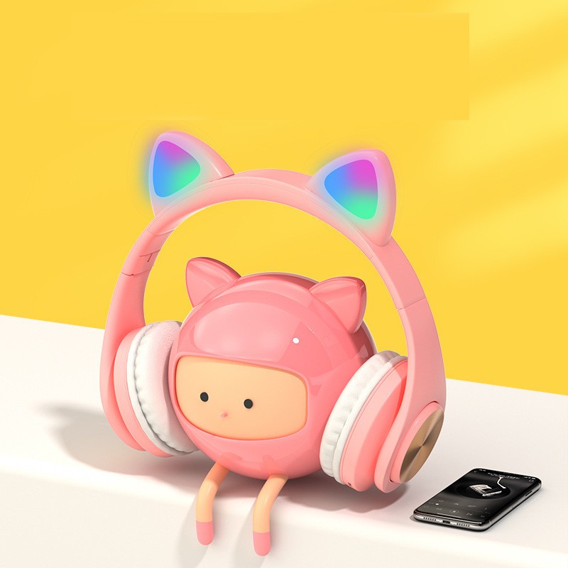 ♥️FREESHIP♥️ Tai Nghe Headphone Tai Mèo Bluetooth  Cute, Có Míc Đàm Thoại , Âm Thanh Cực Hay, Bảo Hành 12 Tháng | BigBuy360 - bigbuy360.vn