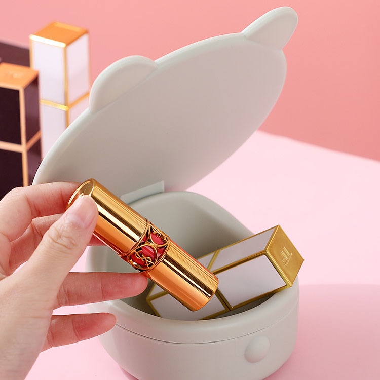 Gương Trang Điểm Mèo Con Có Khay Đựng Đồ Kute Dễ Thương