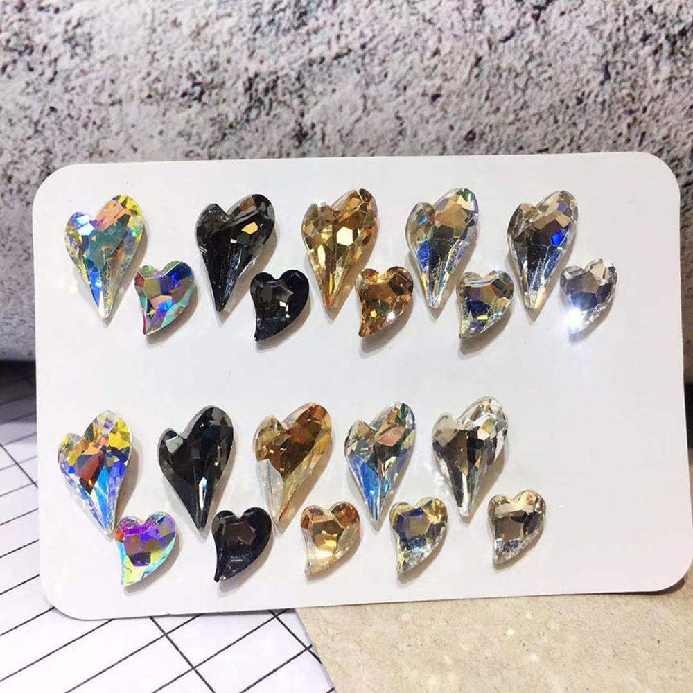 JARRED Set 10 Hạt Đá 9x15mm Trang Trí Móng Tay