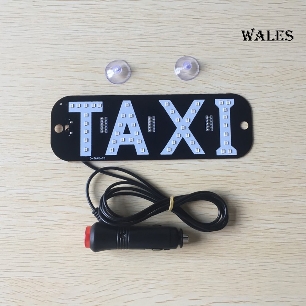 Bộ Đèn Led Chữ Taxi Gắn Biển Số Xe Ô Tô