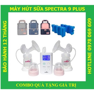 [TẶNG 10 MÓN] Máy hút sữa Spectra 9 plus phiên bản mới nhất (bảo hành chính hãng 12 tháng)