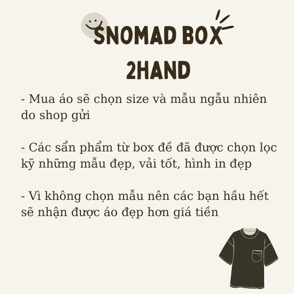 Box 2 áo thun 2hand hàng chọn lọc - Snomad