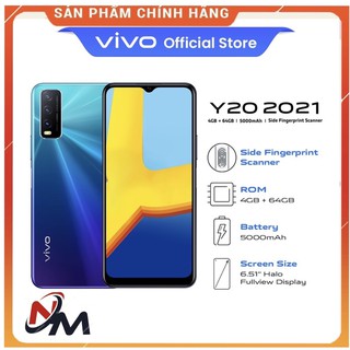 Điện thoại Vivo Y20(4GB/64GB) - Hàng Chính Hãng
