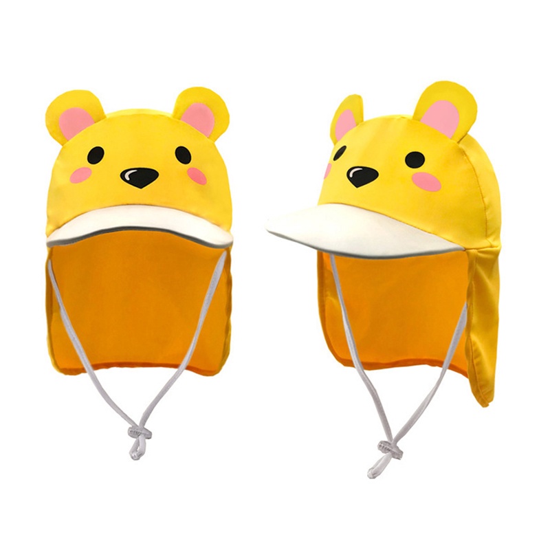 Nón Vành Tròn Chống Tia UV In Hình Động Vật Dễ Thương