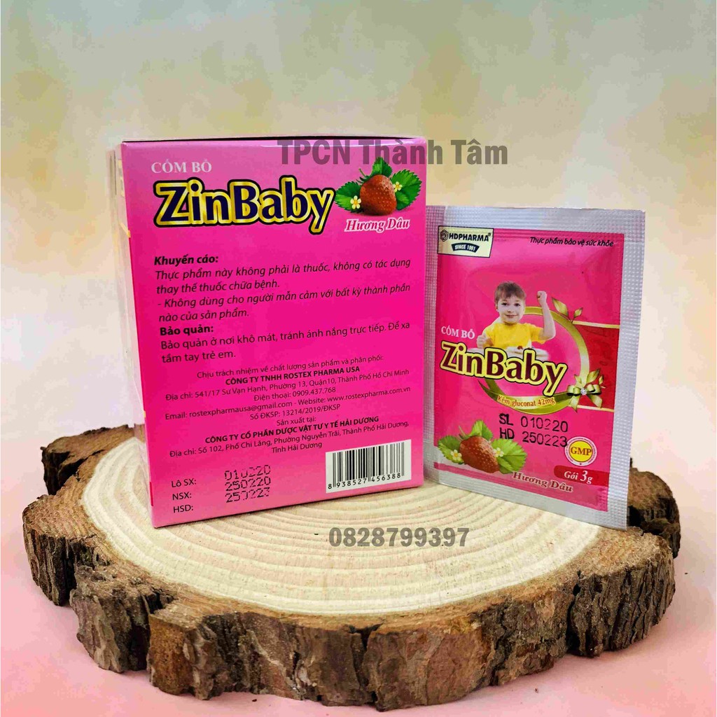 Cốm ăn ngon cho bé ZINBABY tăn cường sức đề kháng, hỗ trợ hệ tiêu hóa-Hộp  25 gói