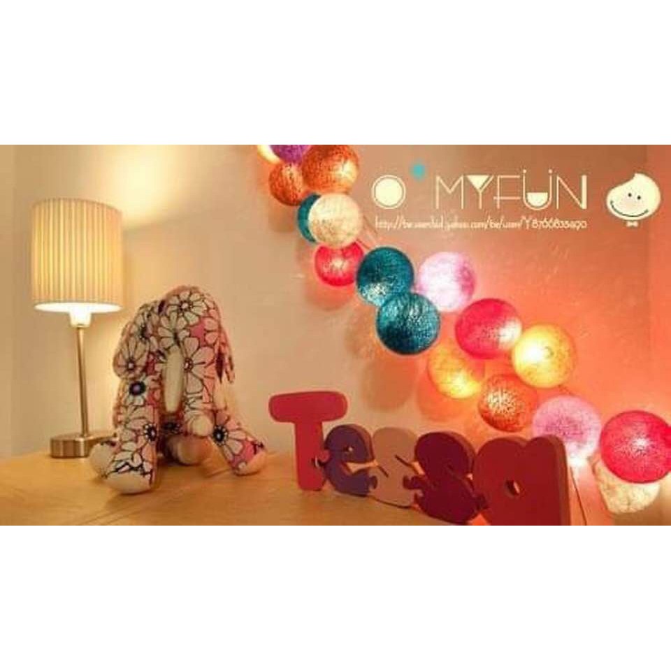 ĐÈN TRANG TRÍ CẦU MÂY THÁI LAN (20 BÓNG DÀI 3M)