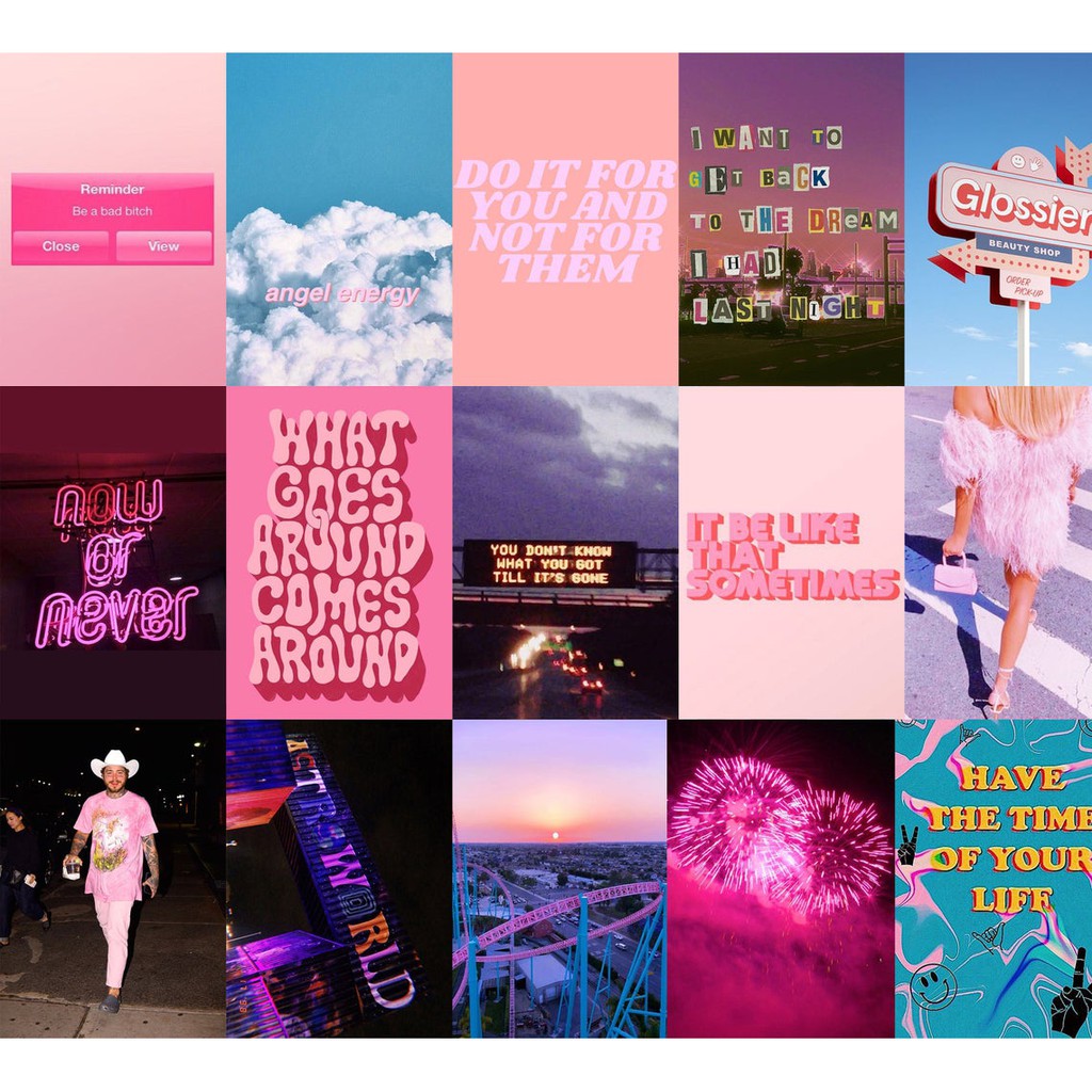 12 tấm Wall Collage keo sẵng dán tường trang trí phòng ngủ - theme Classy