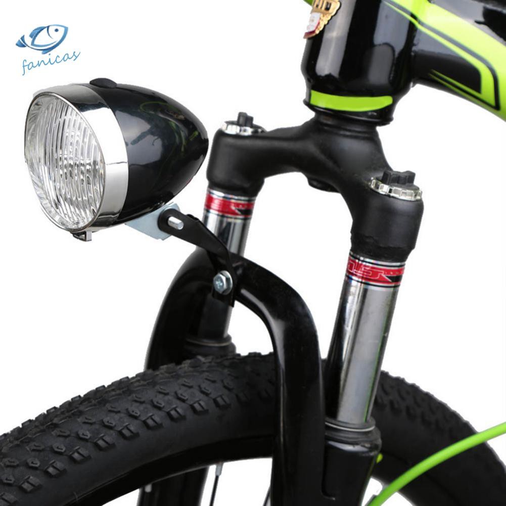 Đèn Pha Chiếu Sáng Trước 3 Bóng LED Cảnh Báo An Toàn Vào Ban Đêm Phong Cách Cổ Điển Dành Cho Xe Đạp