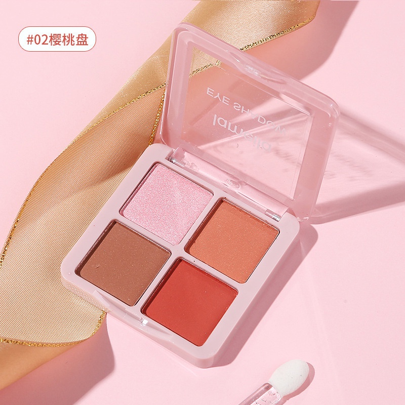 Bảng phấn mắt Lameila, phấn mắt 4 ô mini nội địa trung C31 Sammi beauty