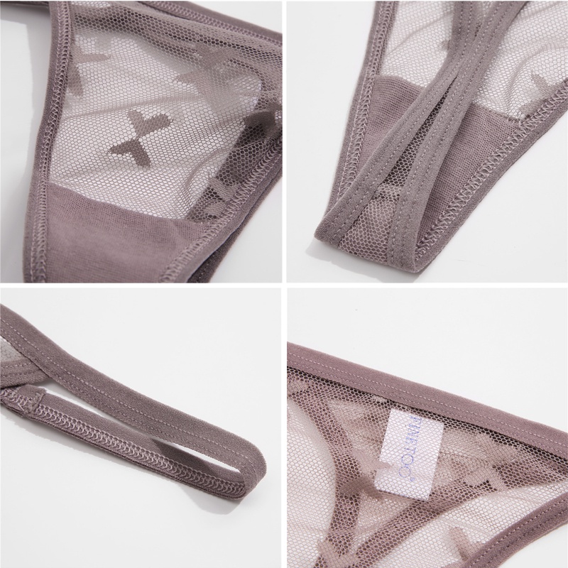 Bộ 5 quần lót lọt khe CUTEBYTE thiết kế hình bướm dễ thương quyến rũ thời trang cho nữ