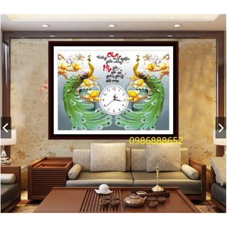 Tranh đính đá cao cấp abc cha mẹ vs064 66 x 52 cm