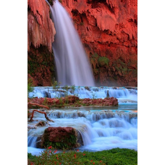 Bộ tranh đính đá 5D họa tiết phong cảnh/ hồ/ rừng độc đáo kích thước 30x40cm DIY dùng trang trí