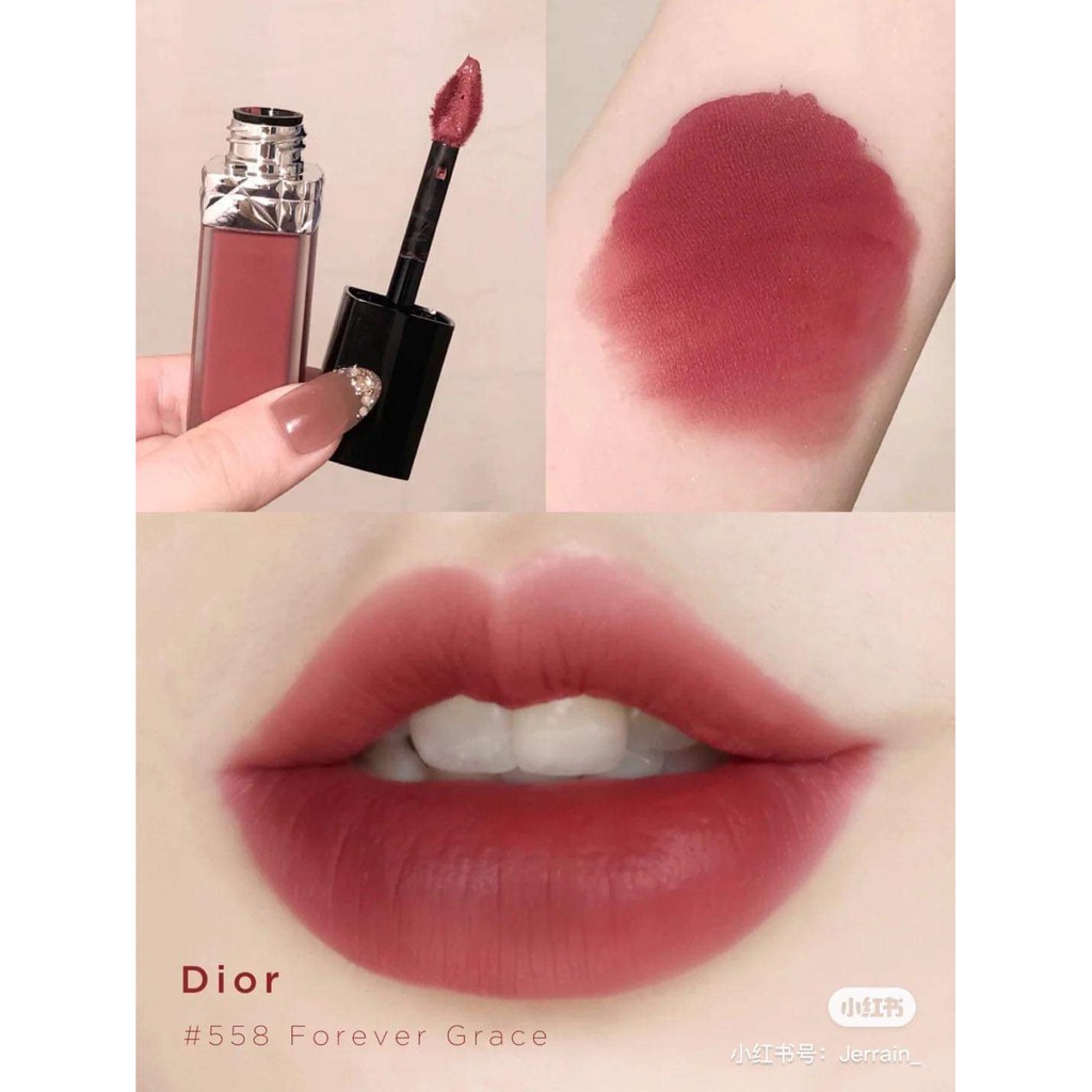 [Rẻ vô địch] Son kem Dior 558 Forever grace màu hồng đất sang siêu sang chảnh