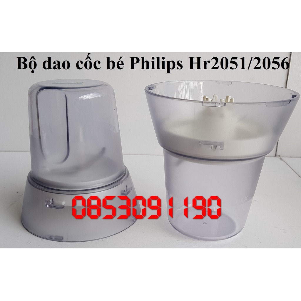 Phụ kiện chính hãng - Cối xay nhỏ kèm dao khô hr2056/hr2051 philips