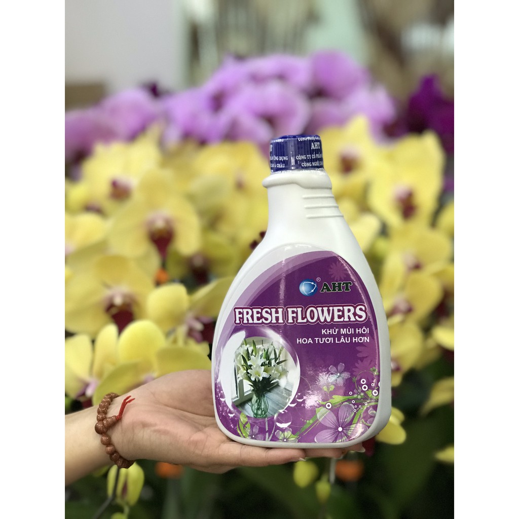 Nước cắm hoa Nano đồng hoa tươi lâu, không thối nước, không thay nước hằng ngày- FRESH FLOWERS AHT 430ml