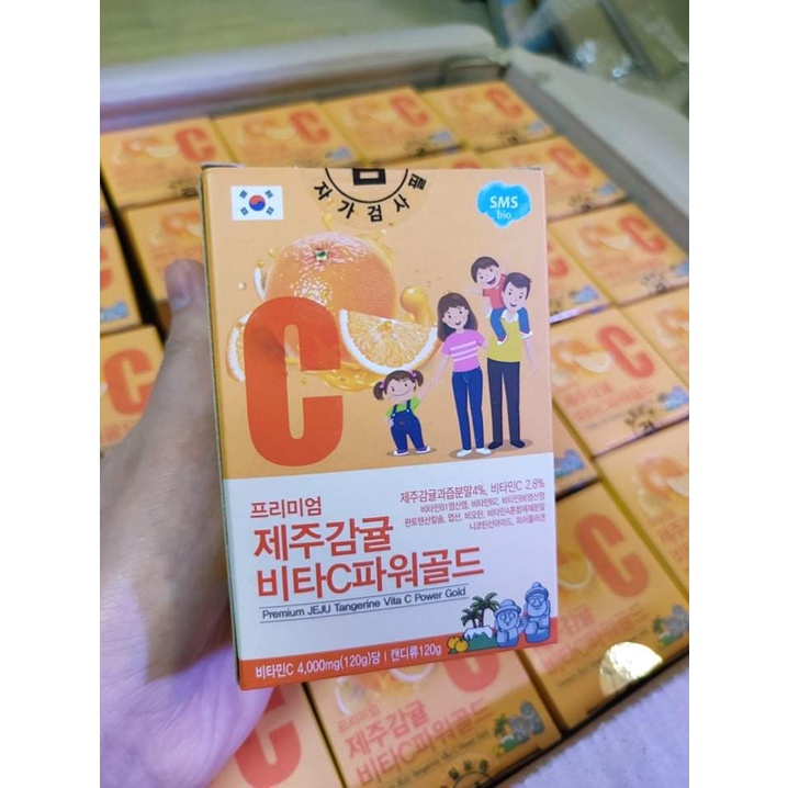 VITAMIN C JEJU TAGARINE HÀN QUỐC - hỗ trợ tăng đề kháng hộp 80 viên