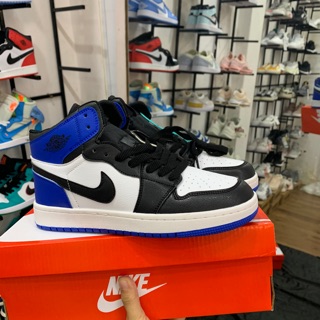 (Fullbox+bill) Giầy Jordan 1 đen xanh cao cổ hàng siêu đẹp