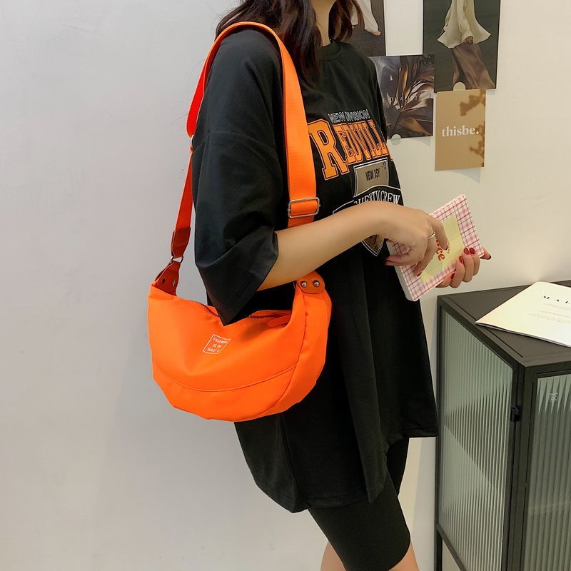 Túi Đeo Vai 5 Sợi nylon Sức Chứa Lớn Trọng Lượng Nhẹ Chống Thấm Nước Phong Cách Hong Kong Thanh Lịch Cho Học Sinh