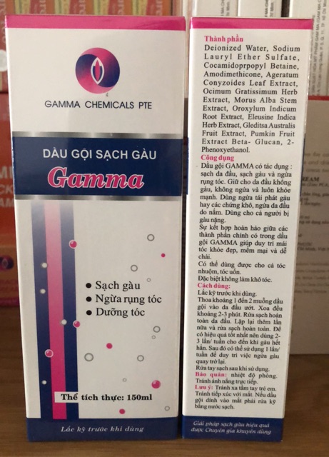 Dầu gội Giảm Gàu Gamma 150ml