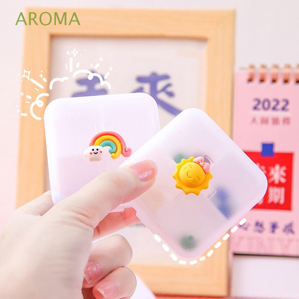 Hộp đựng thuốc 4 ngăn bằng nhựa họa tiết hoạt hình dễ thương