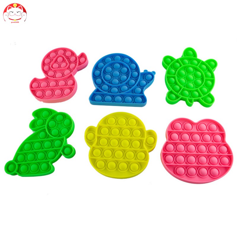 Push Pop it Fidget Toy Round Push Pop Pop Bubble Sensory Fidget Toy đồ chơi Special Needs Stress Reliever for Kid and Adult Đồ chơi bóp bong bóng giúp giải tỏa căng thẳng vui nhộn dành cho bé