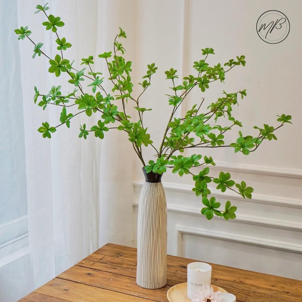 Bình Hoa Lọ Hoa Dáng Chai Thắt Decor Nội Thất Đẹp Gốm Sứ Bát Tràng - Gốm Bích