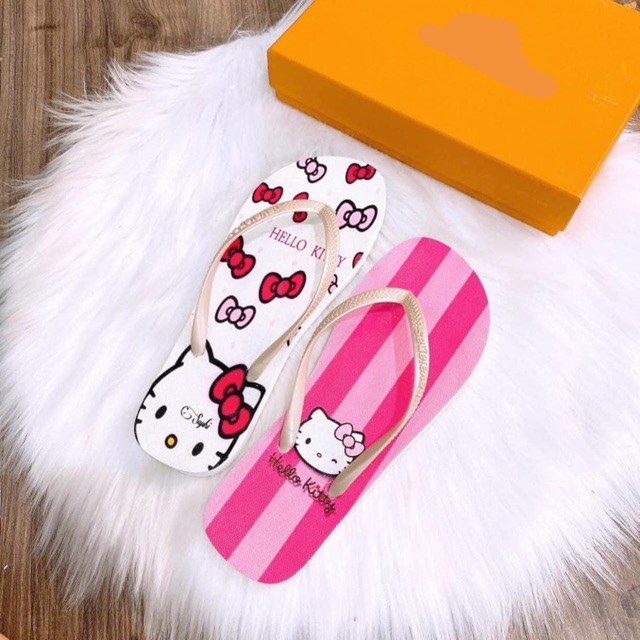 Dép kẹp Thái Lan mẫu Hello Kitty size 39