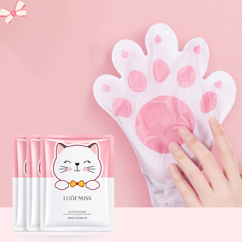 Mặt Nạ Sữa Dê Niacinamide Dưỡng Ẩm Tẩy Tế Bào Chết Làm Trắng Da Tay / Chân