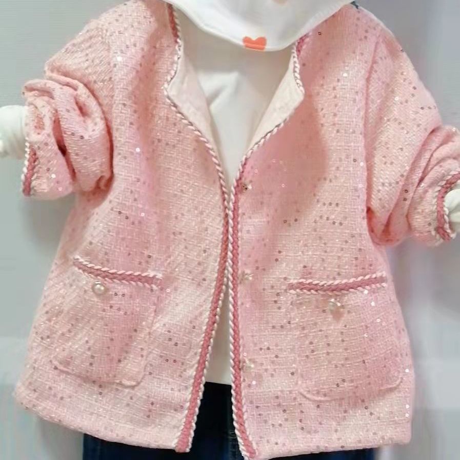 Áo Khoác Cardigan Thời Trang Xuân Thu Phong Cách Hàn Quốc Cho Bé Gái