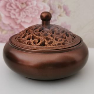 Lư xông trầm bằng đồng đúc nguyên khối