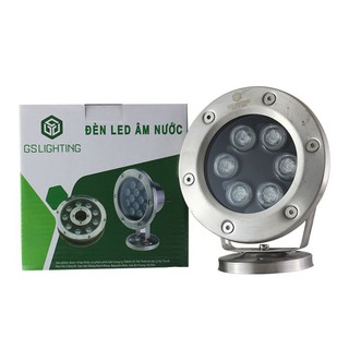 [CHÍNH HÃNG]Đèn Led Âm Nước 3w-6W-9w- 12W- 18w Trang Trí Tiểu Cảnh Hồ Koi. Inox 304, Tiêu Chuẩn IP68. BH 12 tháng