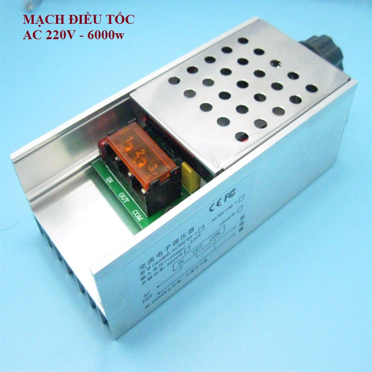Mạch điều tốc 6000W - Bộ mạch điều tốc,chiết áp AC220v/6000w