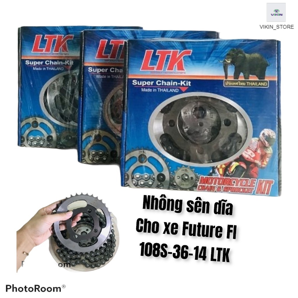 [ TẶNG VOUCHER GIẢM GIÁ 15k]Nhông Sên Dĩa Dùng Cho Xe FUTURE FI Thông Số 108S-36-14 LTK, Bền Đẹp, Bảo Hành Chính Hãng.