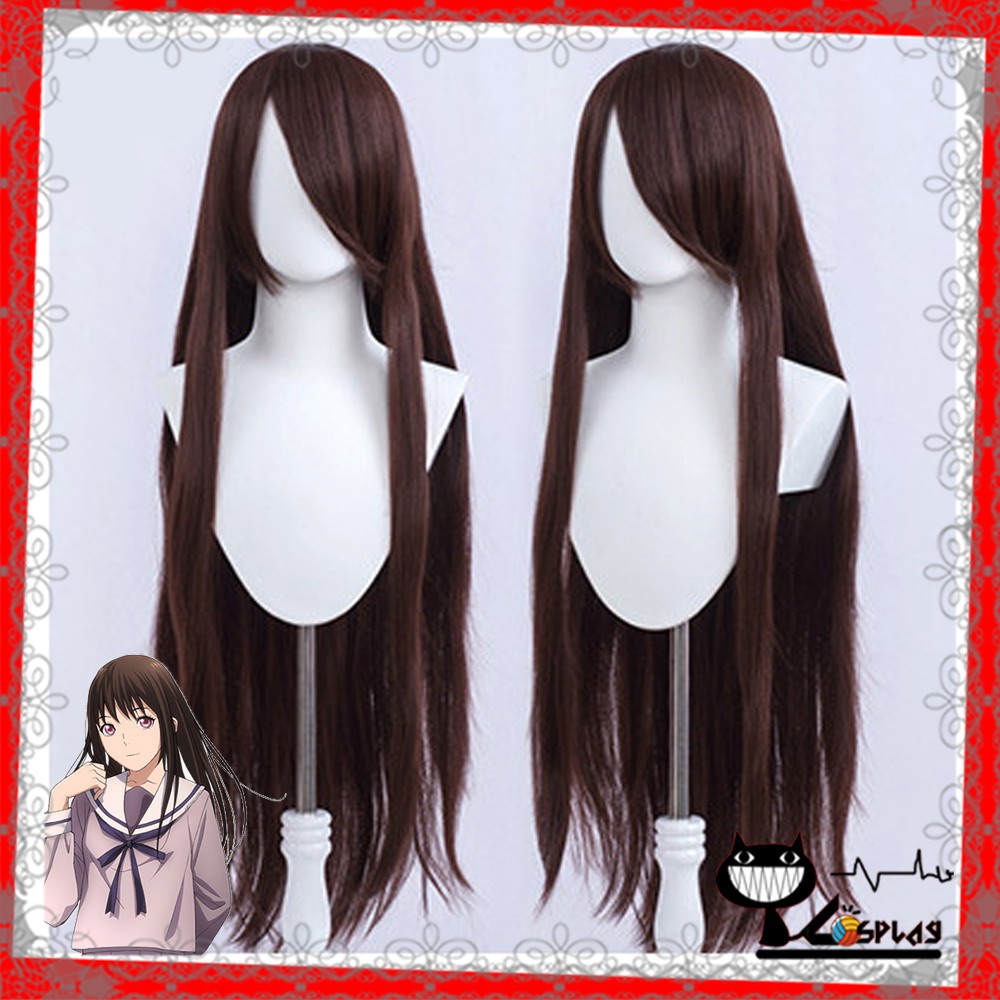 [sẵn] Wig/tóc giả cơ bản nữ thẳng nâu đậm (Hiyori) 1m - 100cm tại Miu Cosplay