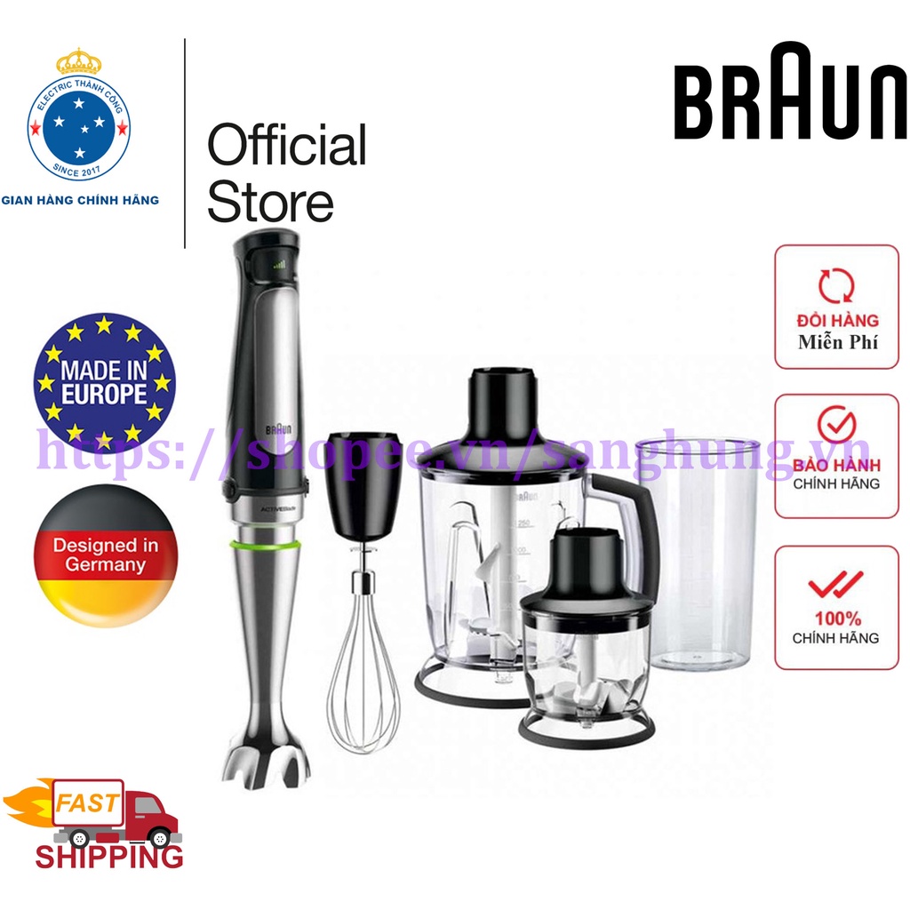 Máy xay cầm tay châu âu MultiQuick 9 Braun MQ9047 và MQ9045 MQ7045